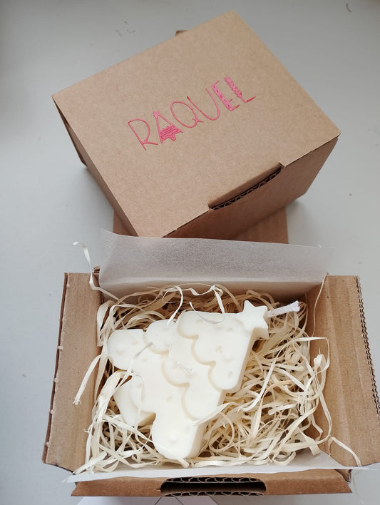 Vela Arbolito en caja kraft