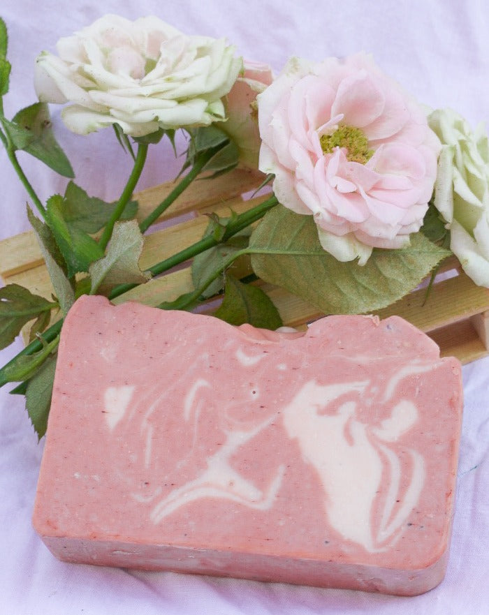 Jabón de rosa mosqueta y palo de rosa