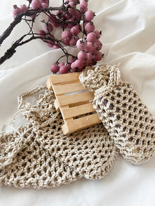 Bolsa-esponja de crochet
